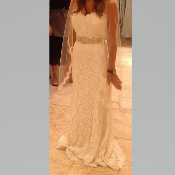 BHLDN Tadashi Shoji 'Seraphina' Bridal Gown~Size 0 - Picture 7 of 7